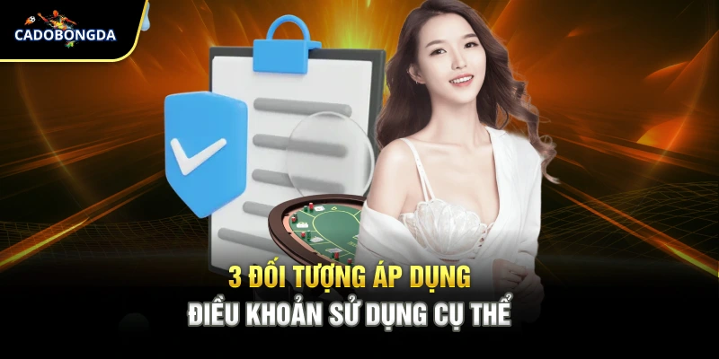 3 đối tượng áp dụng điều khoản sử dụng cụ thể
