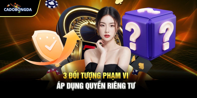 3 đối tượng phạm vi áp dụng quyền riêng tư
