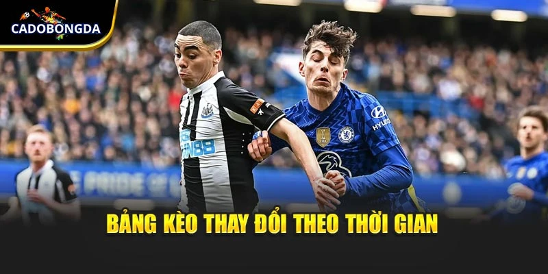 Bảng kèo thay đổi theo thời gian