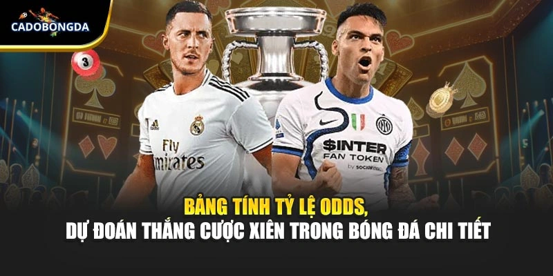 Bảng tính tỷ lệ odds, dự đoán thắng cược xiên trong bóng đá chi tiết