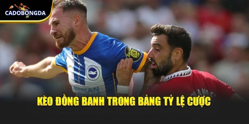 Kèo đồng banh trong bảng tỷ lệ cược