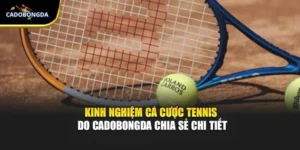Kinh Nghiệm Cá Cược Tennis Do Cadobongda Chia Sẻ Chi Tiết