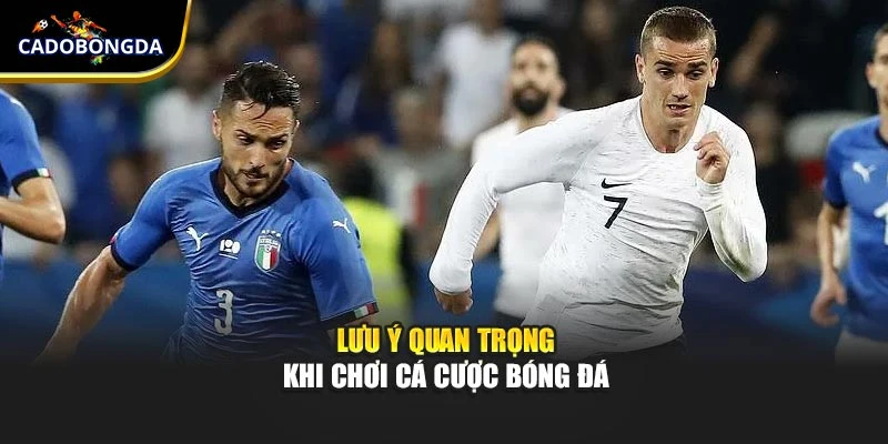  Lưu ý quan trọng khi chơi cá cược bóng đá