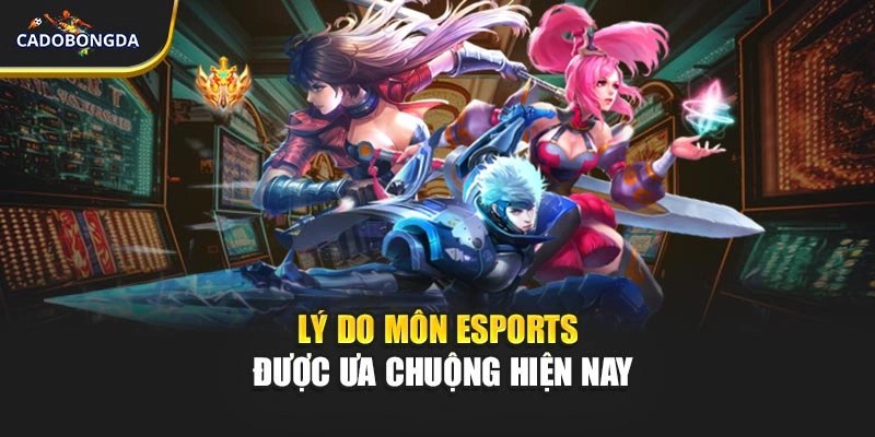 Lý do môn esports được ưa chuộng hiện nay