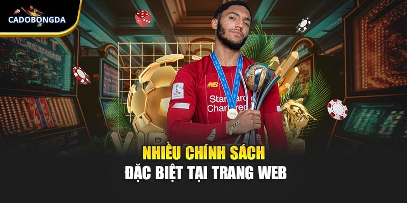 Nhiều chính sách đặc biệt tại trang web