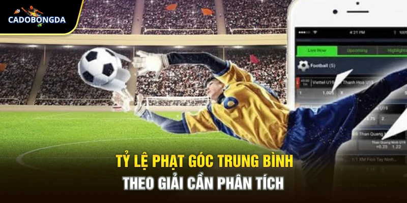 Tỷ lệ phạt góc trung bình theo giải cần phân tích